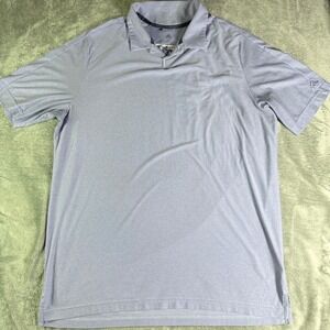 Adidas Golf Polo Shirt Mens Large Light Purple Short Sleeve Lonnie Poole Course